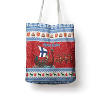 Finland Viking Santa Christmas Tote Bag Funny Reindeer Norse Xmas - Wonder Print Shop