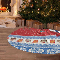 Finland Viking Santa Christmas Tree Skirt Funny Reindeer Norse Xmas - Wonder Print Shop