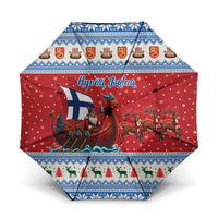 Finland Viking Santa Christmas Umbrella Funny Reindeer Norse Xmas - Wonder Print Shop