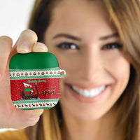 Wales Viking Santa Christmas AirPods Case Funny Reindeer Norse Xmas - Wonder Print Shop