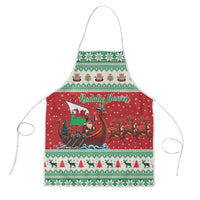 Wales Viking Santa Christmas Apron Funny Reindeer Norse Xmas - Wonder Print Shop