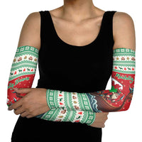 Wales Viking Santa Christmas Arm Sleeves Funny Reindeer Norse Xmas - Wonder Print Shop