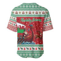 Wales Viking Santa Christmas Baseball Jersey Funny Reindeer Norse Xmas - Wonder Print Shop