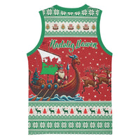 Wales Viking Santa Christmas Basketball Jersey Funny Reindeer Norse Xmas - Wonder Print Shop