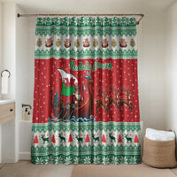 Wales Viking Santa Christmas Bathroom Set Funny Reindeer Norse Xmas - Wonder Print Shop