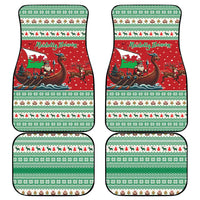 Wales Viking Santa Christmas Car Mats Funny Reindeer Norse Xmas - Wonder Print Shop