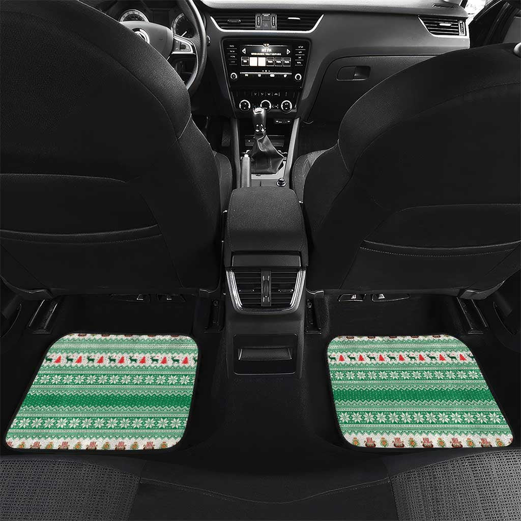 Wales Viking Santa Christmas Car Mats Funny Reindeer Norse Xmas - Wonder Print Shop