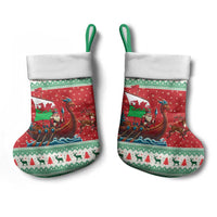 Wales Viking Santa Christmas Stocking Funny Reindeer Norse Xmas - Wonder Print Shop