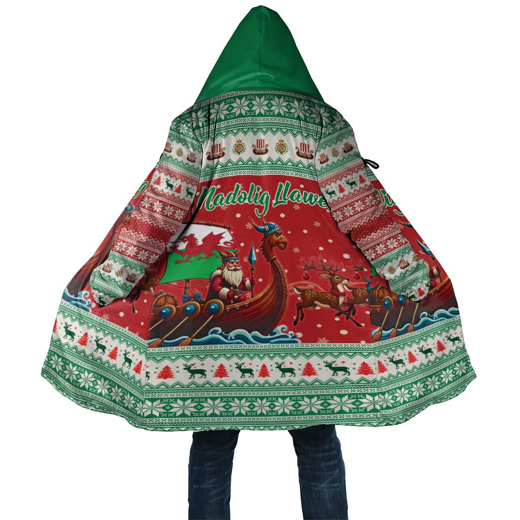 Wales Viking Santa Christmas Cloak Funny Reindeer Norse Xmas - Wonder Print Shop