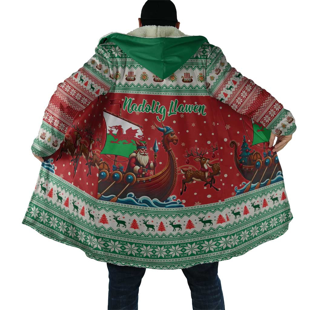 Wales Viking Santa Christmas Cloak Funny Reindeer Norse Xmas - Wonder Print Shop