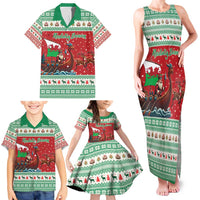 Wales Viking Santa Christmas Family Matching Tank Maxi Dress and Hawaiian Shirt Funny Reindeer Norse Xmas - Wonder Print Shop