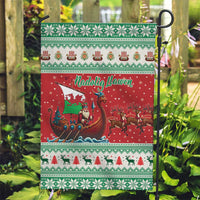 Wales Viking Santa Christmas Garden Flag Funny Reindeer Norse Xmas - Wonder Print Shop