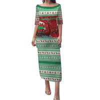 Wales Viking Santa Christmas Puletasi Funny Reindeer Norse Xmas - Wonder Print Shop