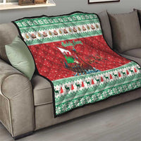 Wales Viking Santa Christmas Quilt Funny Reindeer Norse Xmas - Wonder Print Shop