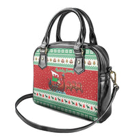 Wales Viking Santa Christmas Shoulder Handbag Funny Reindeer Norse Xmas - Wonder Print Shop