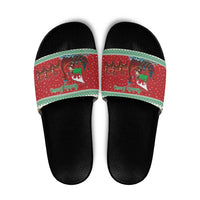Wales Viking Santa Christmas Slide Sandals Funny Reindeer Norse Xmas - Wonder Print Shop