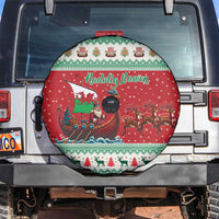 Wales Viking Santa Christmas Spare Tire Cover Funny Reindeer Norse Xmas - Wonder Print Shop