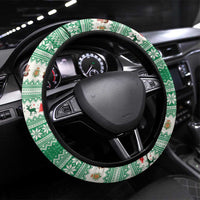 Wales Viking Santa Christmas Steering Wheel Cover Funny Reindeer Norse Xmas - Wonder Print Shop