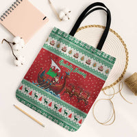 Wales Viking Santa Christmas Tote Bag Funny Reindeer Norse Xmas - Wonder Print Shop
