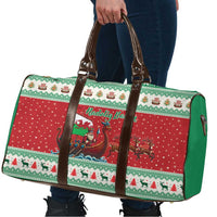 Wales Viking Santa Christmas Travel Bag Funny Reindeer Norse Xmas - Wonder Print Shop