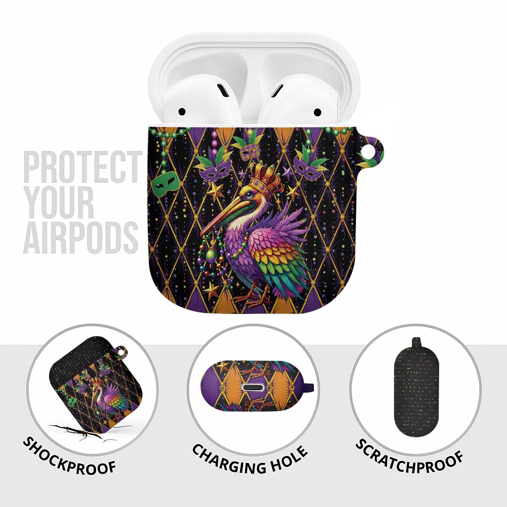 Pelican Mardi Gras Carnival AirPods Case Fat Tuesday - Wonder Print Shop