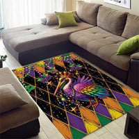 Pelican Mardi Gras Carnival Area Rug Fat Tuesday - Wonder Print Shop