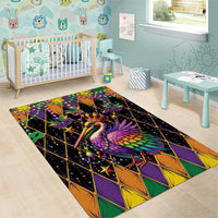 Pelican Mardi Gras Carnival Area Rug Fat Tuesday - Wonder Print Shop