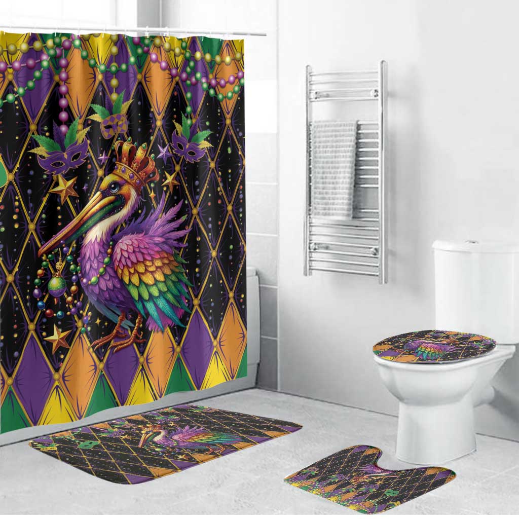 Pelican Mardi Gras Carnival Bathroom Set Fat Tuesday - Wonder Print Shop