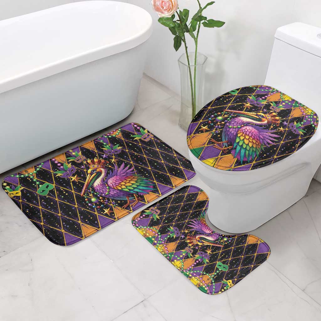 Pelican Mardi Gras Carnival Bathroom Set Fat Tuesday - Wonder Print Shop