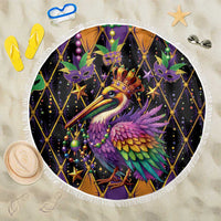Pelican Mardi Gras Carnival Beach Blanket Fat Tuesday - Wonder Print Shop
