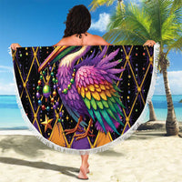 Pelican Mardi Gras Carnival Beach Blanket Fat Tuesday - Wonder Print Shop