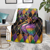 Pelican Mardi Gras Carnival Blanket Fat Tuesday - Wonder Print Shop
