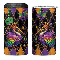 Pelican Mardi Gras Carnival 4 in 1 Can Cooler Tumbler Fat Tuesday - Wonder Print Shop
