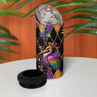 Pelican Mardi Gras Carnival 4 in 1 Can Cooler Tumbler Fat Tuesday - Wonder Print Shop