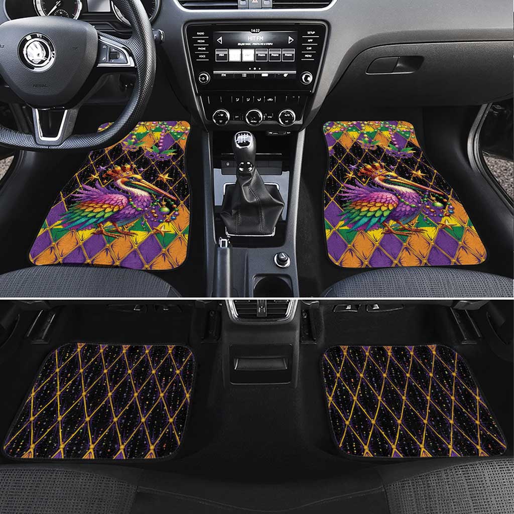 Pelican Mardi Gras Carnival Car Mats Fat Tuesday - Wonder Print Shop