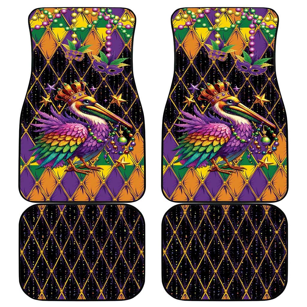 Pelican Mardi Gras Carnival Car Mats Fat Tuesday - Wonder Print Shop
