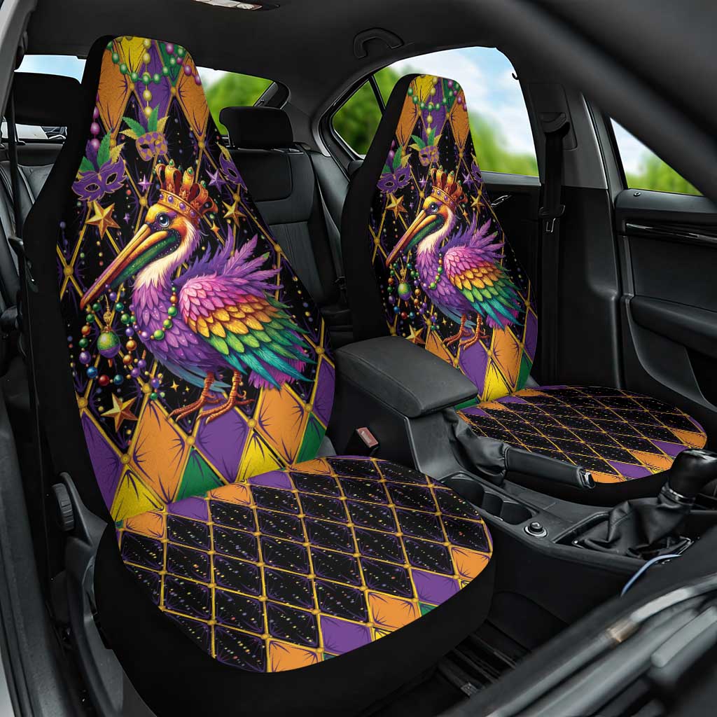 Pelican Mardi Gras Carnival Car Seat Cover Fat Tuesday - Wonder Print Shop