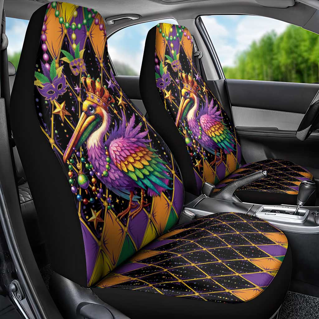 Pelican Mardi Gras Carnival Car Seat Cover Fat Tuesday - Wonder Print Shop