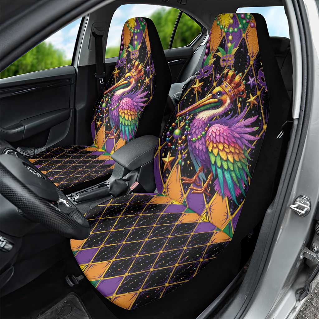 Pelican Mardi Gras Carnival Car Seat Cover Fat Tuesday - Wonder Print Shop