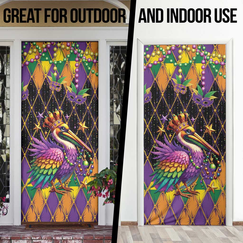 Pelican Mardi Gras Carnival Door Cover Fat Tuesday - Wonder Print Shop