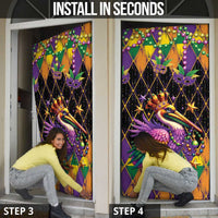 Pelican Mardi Gras Carnival Door Cover Fat Tuesday - Wonder Print Shop