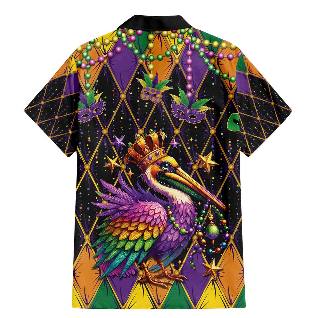 Pelican Mardi Gras Carnival Family Matching Mermaid Dress and Hawaiian Shirt Fat Tuesday - Wonder Print Shop