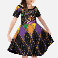 Pelican Mardi Gras Carnival Family Matching Off The Shoulder Long Sleeve Dress and Hawaiian Shirt Fat Tuesday - Wonder Print Shop