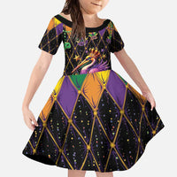 Pelican Mardi Gras Carnival Family Matching Off Shoulder Maxi Dress and Hawaiian Shirt Fat Tuesday - Wonder Print Shop