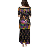 Pelican Mardi Gras Carnival Family Matching Puletasi and Hawaiian Shirt Fat Tuesday - Wonder Print Shop