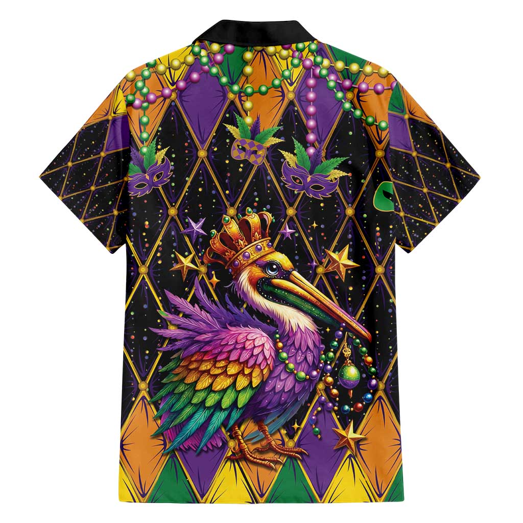 Pelican Mardi Gras Carnival Family Matching Tank Maxi Dress and Hawaiian Shirt Fat Tuesday - Wonder Print Shop