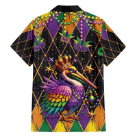Pelican Mardi Gras Carnival Family Matching Tank Maxi Dress and Hawaiian Shirt Fat Tuesday - Wonder Print Shop