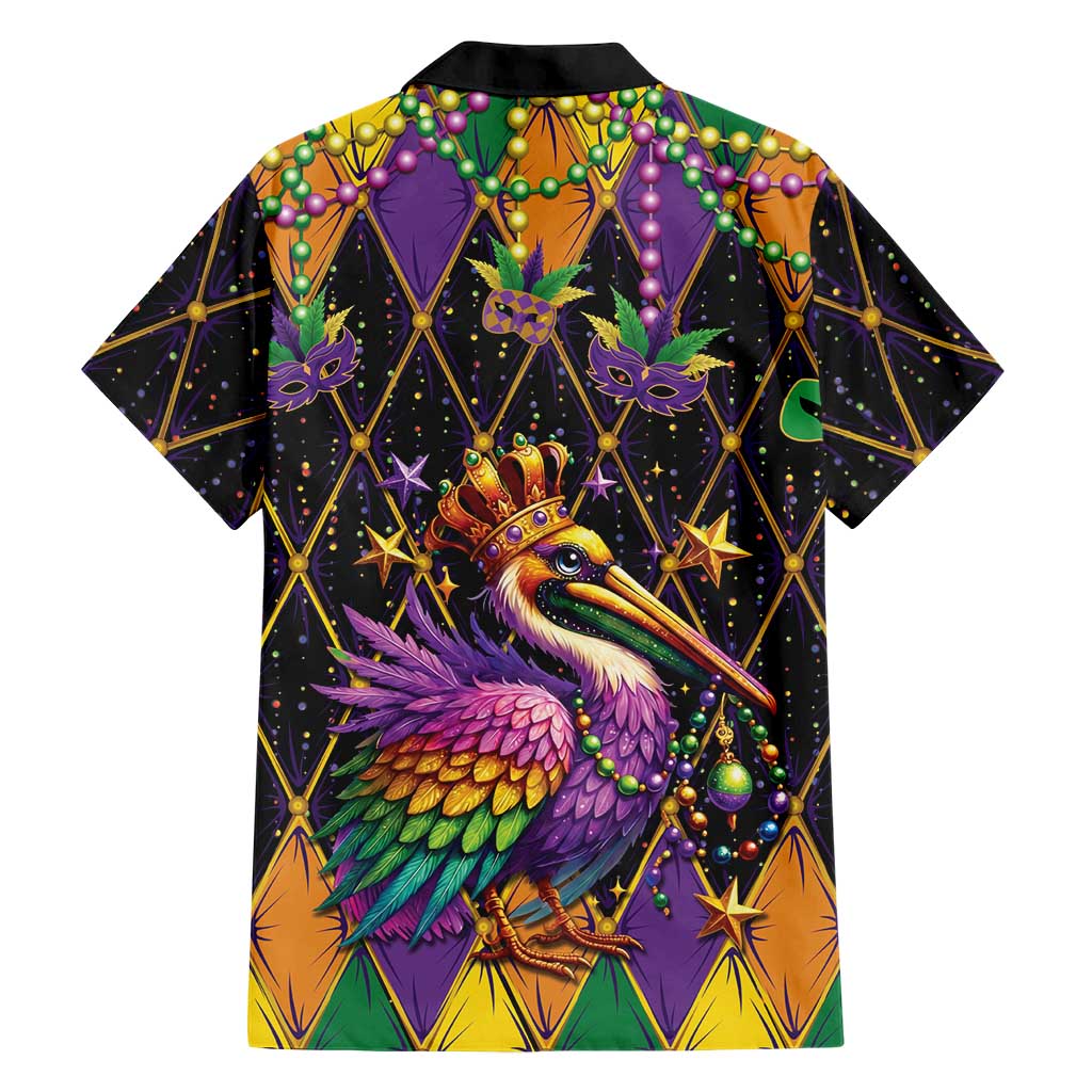 Pelican Mardi Gras Carnival Hawaiian Shirt Fat Tuesday - Wonder Print Shop