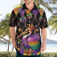 Pelican Mardi Gras Carnival Hawaiian Shirt Fat Tuesday - Wonder Print Shop