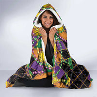 Pelican Mardi Gras Carnival Hooded Blanket Fat Tuesday - Wonder Print Shop